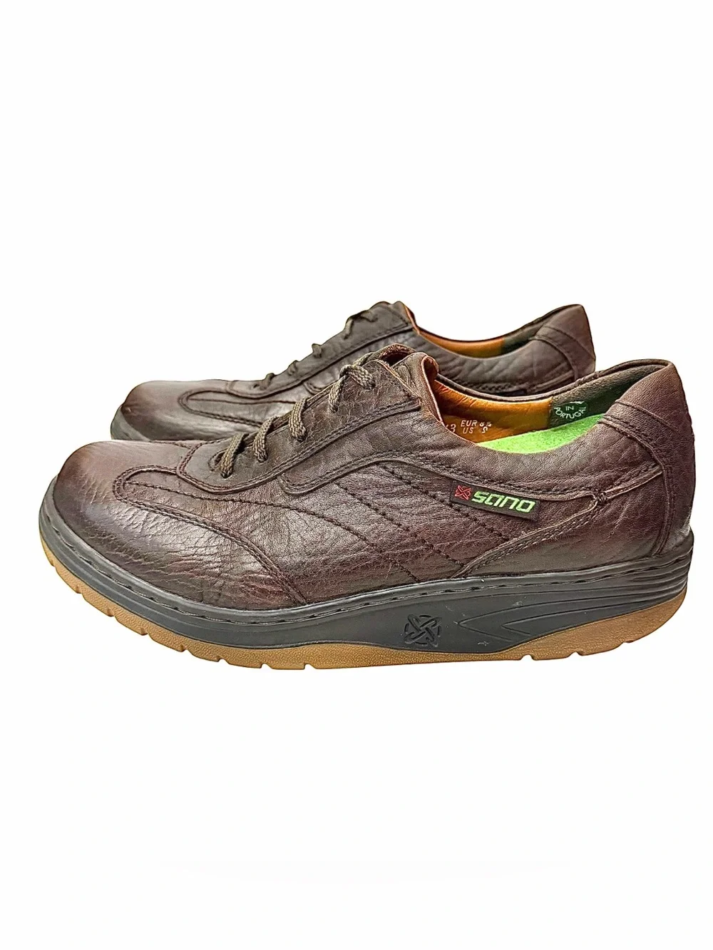 Mephisto Sano Rapid Lace Shoes Men’s US 9 EU 8.5 Brown Leather Comfort